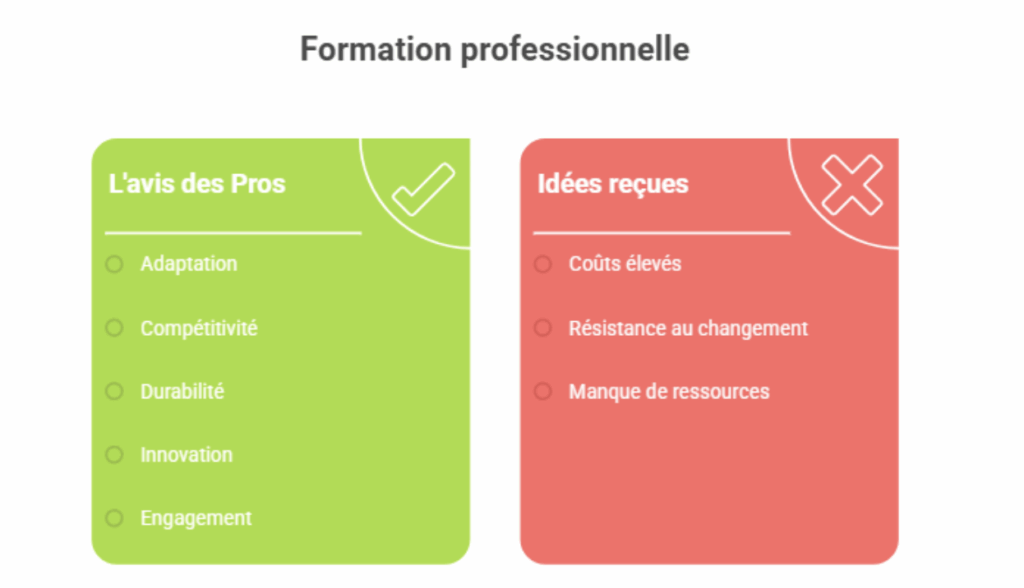l'avis des pro et idées recues de la formation professionnelle